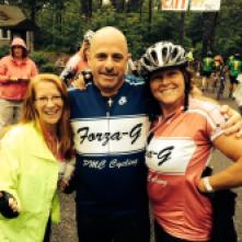 Forza-G teammates Gi, Peter, and Judy enjoying one of the rest stops during #PMC2014